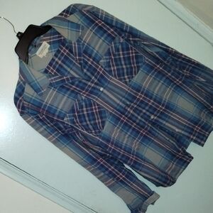 Denim & Supply Ralph Lauren Blue and Red Checkered Shirt